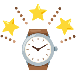 glowing star and watch