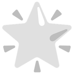 glowing star and white heart