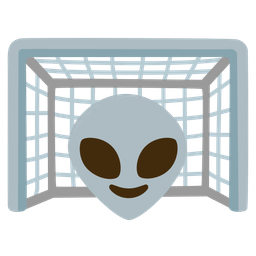 goal net and alien