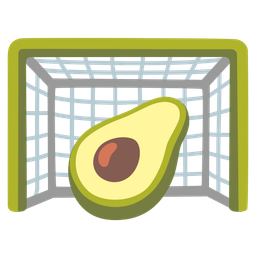 goal net and avocado
