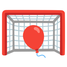 goal net and balloon