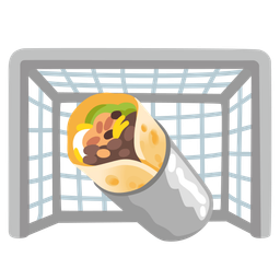 goal net and burrito