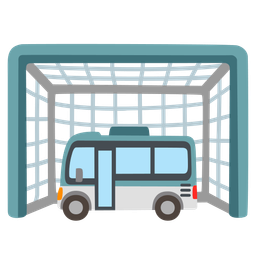 goal net and bus