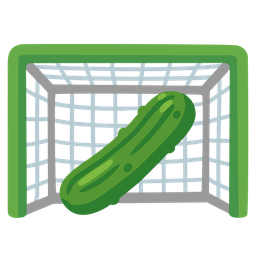 goal net and cucumber