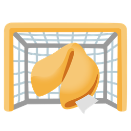 goal net and fortune cookie