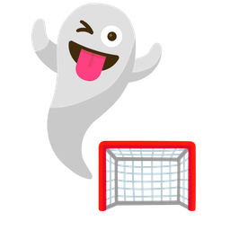 goal net and ghost