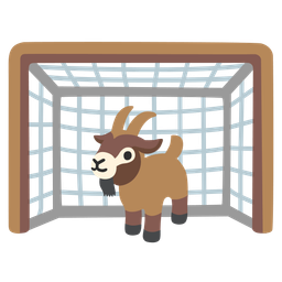 goal net and goat