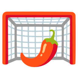 goal net and hot pepper
