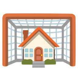 goal net and house