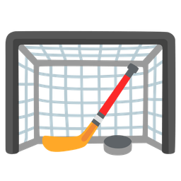 goal net and ice hockey