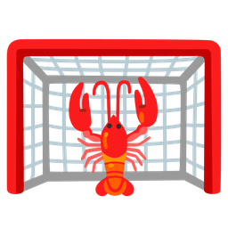 goal net and lobster