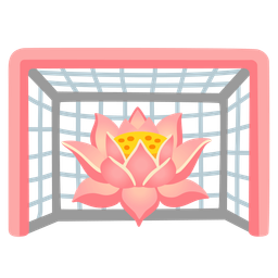goal net and lotus