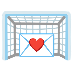 goal net and love letter