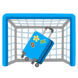goal net and luggage