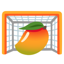 goal net and mango