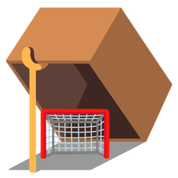 goal net and mouse trap