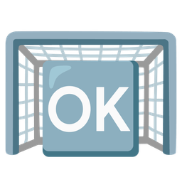 goal net and OK button