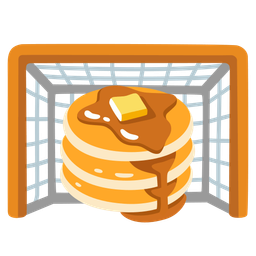 goal net and pancakes