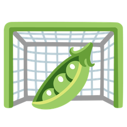 goal net and pea pod