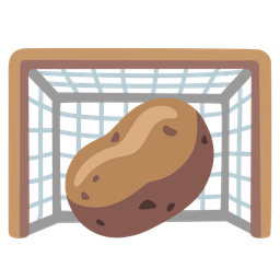goal net and potato