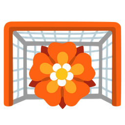 goal net and rosette