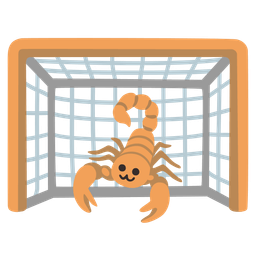 goal net and scorpion
