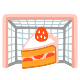 goal net and shortcake