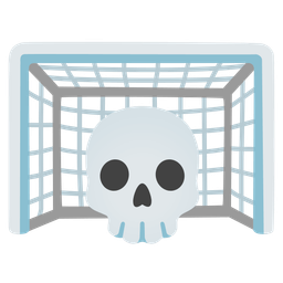 goal net and skull