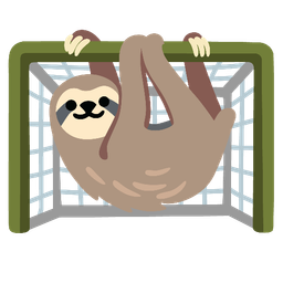 goal net and sloth