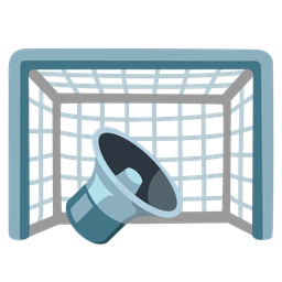 goal net and speaker low volume