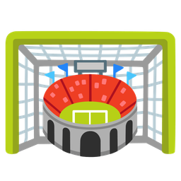 goal net and stadium