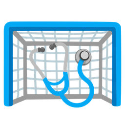 goal net and stethoscope