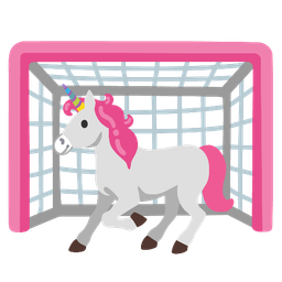 goal net and unicorn