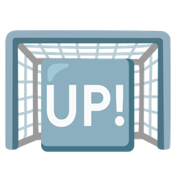 goal net and UP! button