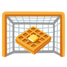 goal net and waffle