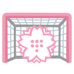goal net and white flower