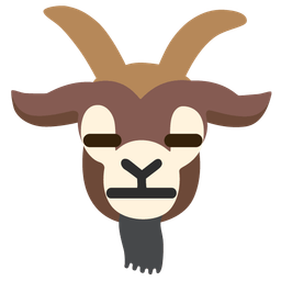 Goat and Expressionless face