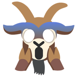 Goat and Face screaming in fear