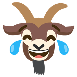 Goat and Face with tears of joy