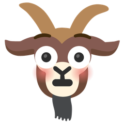 Goat and Flushed face