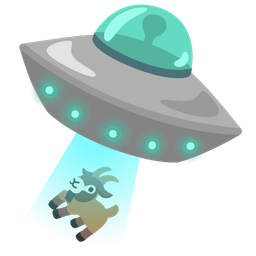 Goat and Flying saucer