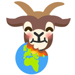 Goat and Globe showing Europe-Africa