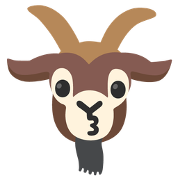 Goat and Kissing face