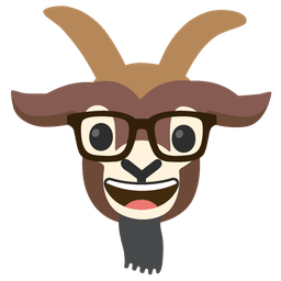 Goat and Nerd face