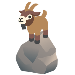 Goat and Rock
