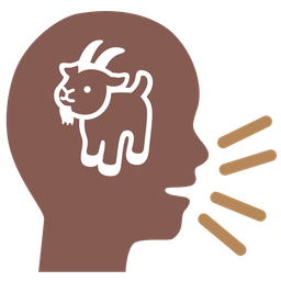 goat and speaking head