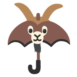 goat and umbrella