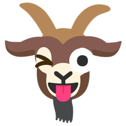 Goat and Winking face with tongue