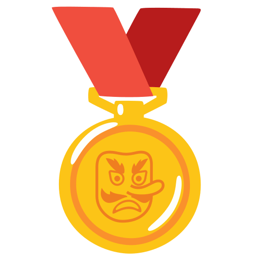 Goblin and 1st place medal