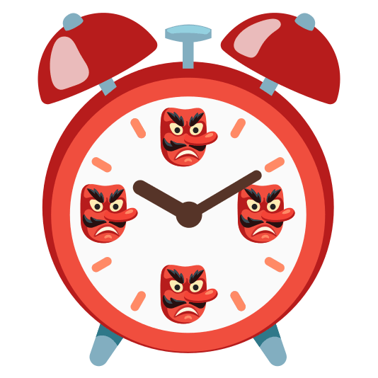 Goblin and Alarm clock